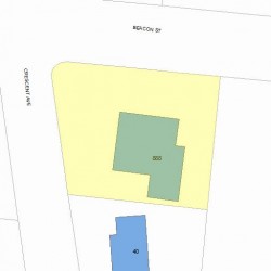 888 Beacon St, Newton, MA 02459 plot plan