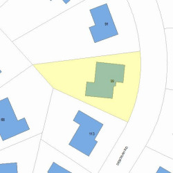 99 Deborah Rd, Newton, MA 02459 plot plan