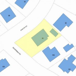 88 Carver Rd, Newton, MA 02461 plot plan