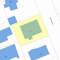 7 Washburn St, Newton, MA 02458 plot plan