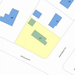 266 Woodland Rd, Newton, MA 02466 plot plan