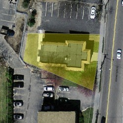 47 Lexington St, Newton, MA 02465 aerial view