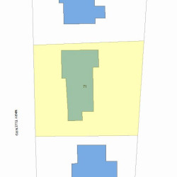 71 Mary Ellen Rd, Newton, MA 02468 plot plan