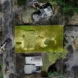 176 Paulson Rd, Newton, MA 02468 aerial view