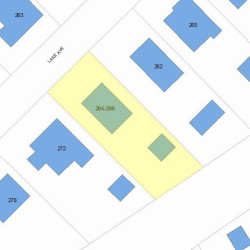 264 Lake Ave, Newton, MA 02461 plot plan