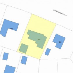 910 Commonwealth Ave, Newton, MA 02459 plot plan