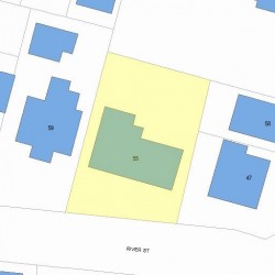 55 River St, Newton, MA 02465 plot plan