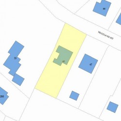 41 Woodland Rd, Newton, MA 02466 plot plan