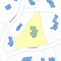 30 The Ledges Rd, Newton, MA 02459 plot plan