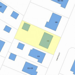 115 Langdon St, Newton, MA 02458 plot plan