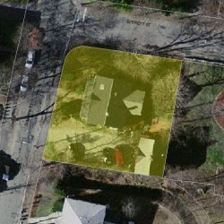 166 Sumner St, Newton, MA 02459 aerial view