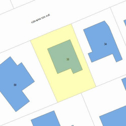 38 Kensington Ave, Newton, MA 02465 plot plan