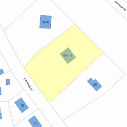 109 Herrick Rd, Newton, MA 02459 plot plan