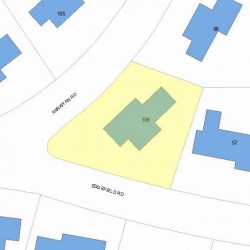 106 Annawan Rd, Newton, MA 02468 plot plan