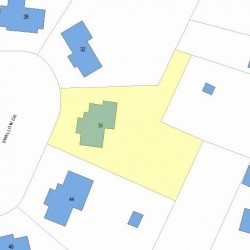 36 Swallow Dr, Newton, MA 02462 plot plan
