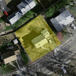 66 Brookline St, Newton, MA 02467 aerial view