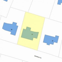 33 Barbara Rd, Newton, MA 02465 plot plan