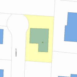 15 Cheney Ct, Newton, MA 02464 plot plan