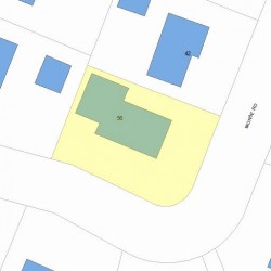 56 Morse Rd, Newton, MA 02460 plot plan