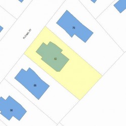 82 Floral St, Newton, MA 02461 plot plan