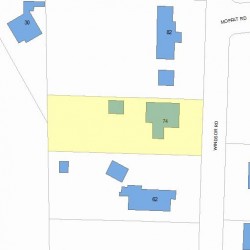 74 Windsor Rd, Newton, MA 02468 plot plan