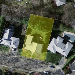 21 Placid Rd, Newton, MA 02459 aerial view