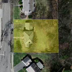 81 Evelyn Rd, Newton, MA 02468 aerial view