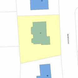 41 Redwood Rd, Newton, MA 02459 plot plan