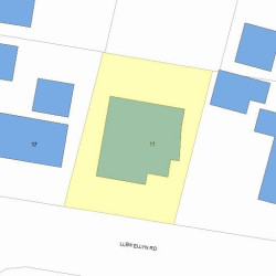 11 Llewellyn Rd, Newton, MA 02465 plot plan