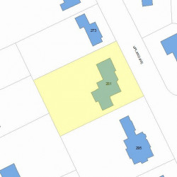 281 Upland Ave, Newton, MA 02461 plot plan