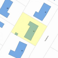 93 Truman Rd, Newton, MA 02459 plot plan