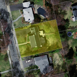 37 Ferncroft Rd, Newton, MA 02468 aerial view