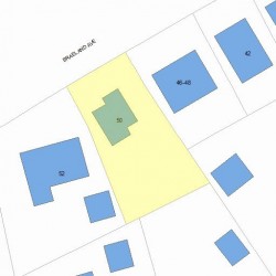50 Braeland Ave, Newton, MA 02459 plot plan