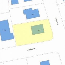 153 Harvard St, Newton, MA 02460 plot plan