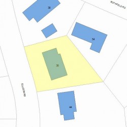 38 Ellison Rd, Newton, MA 02459 plot plan