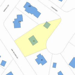 53 Van Roosen Rd, Newton, MA 02459 plot plan