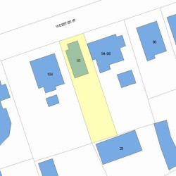 98 Webster St, Newton, MA 02465 plot plan