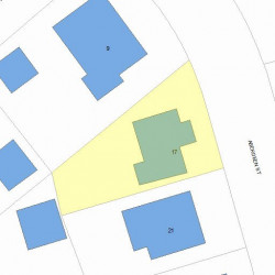 17 Aberdeen St, Newton, MA 02461 plot plan