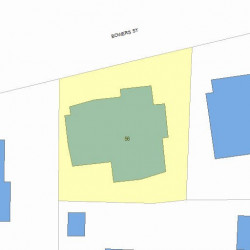 56 Bowers St, Newton, MA 02460 plot plan