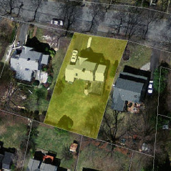 16 Farmington Rd, Newton, MA 02465 aerial view