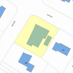 100 Glen Ave, Newton, MA 02459 plot plan