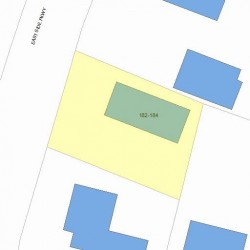 182 Side Pkwy, Newton, MA 02458 plot plan