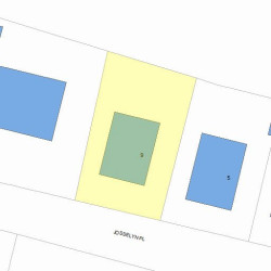 9 Josselyn Pl, Newton, MA 02461 plot plan