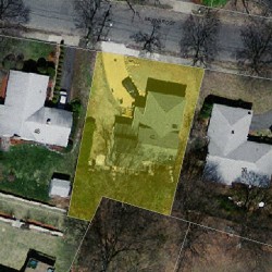 42 Maynard St, Newton, MA 02465 aerial view