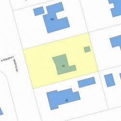 93 Hanson Rd, Newton, MA 02459 plot plan