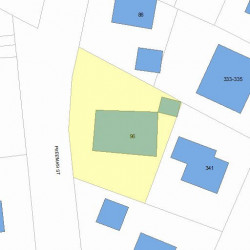 96 Freeman St, Newton, MA 02466 plot plan
