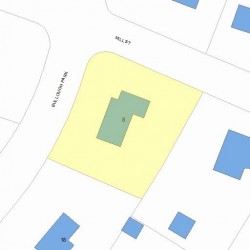 8 Bullough Park, Newton, MA 02460 plot plan