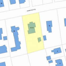 60 Highland Ave, Newton, MA 02460 plot plan