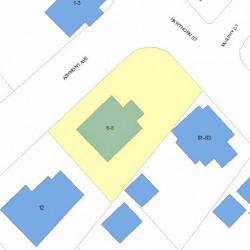 6 Ashmont Ave, Newton, MA 02458 plot plan