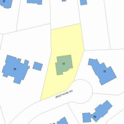 60 Crestwood Rd, Newton, MA 02465 plot plan